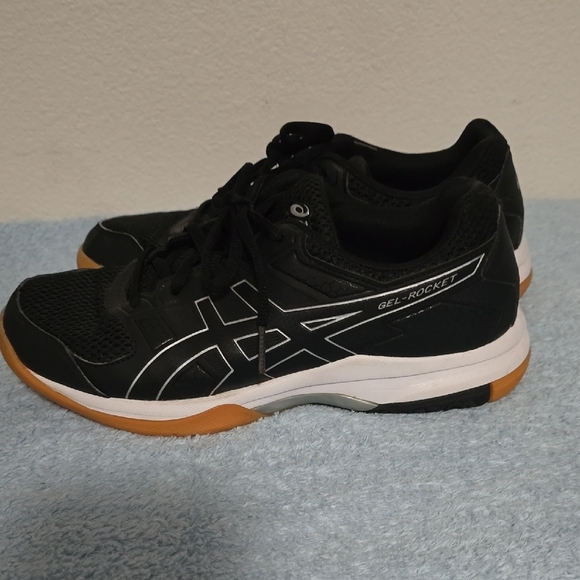 Asics Black and Tan Athletic Shoes with Gum Sole - Picture 6 of 15